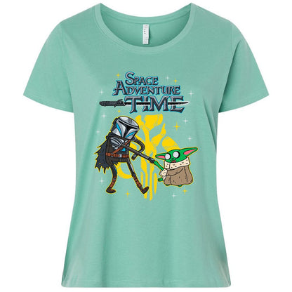 Ladies Curvy Jersey - ZFAGCHSQ - Saltwater - 7