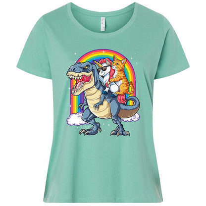 Ladies Curvy Jersey - H5BKFFFJ - Saltwater - 7