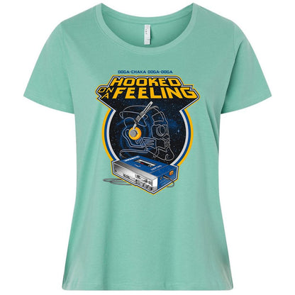 Ladies Curvy Jersey - BU5X6MQX - Saltwater - 7