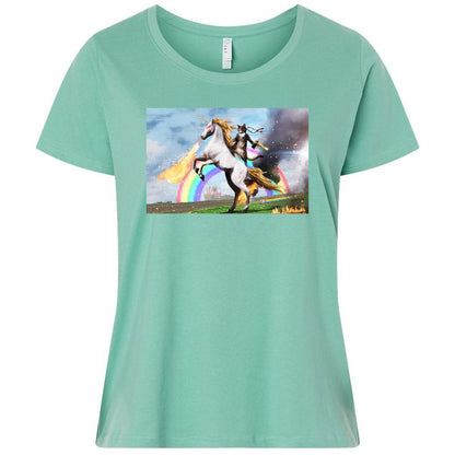 Ladies Curvy Jersey - CG5YP2GQ - Saltwater - 7