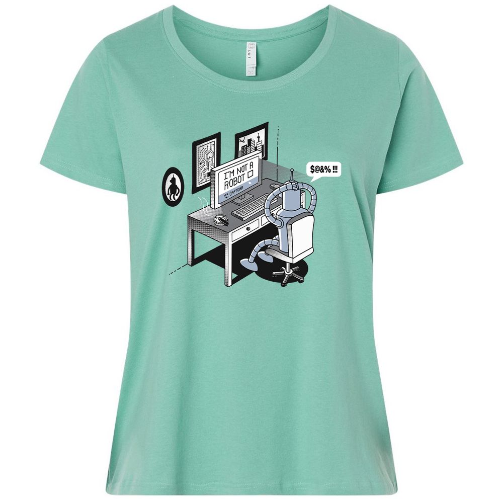 Ladies Curvy Jersey - 88WRUHHJ - Saltwater - 7