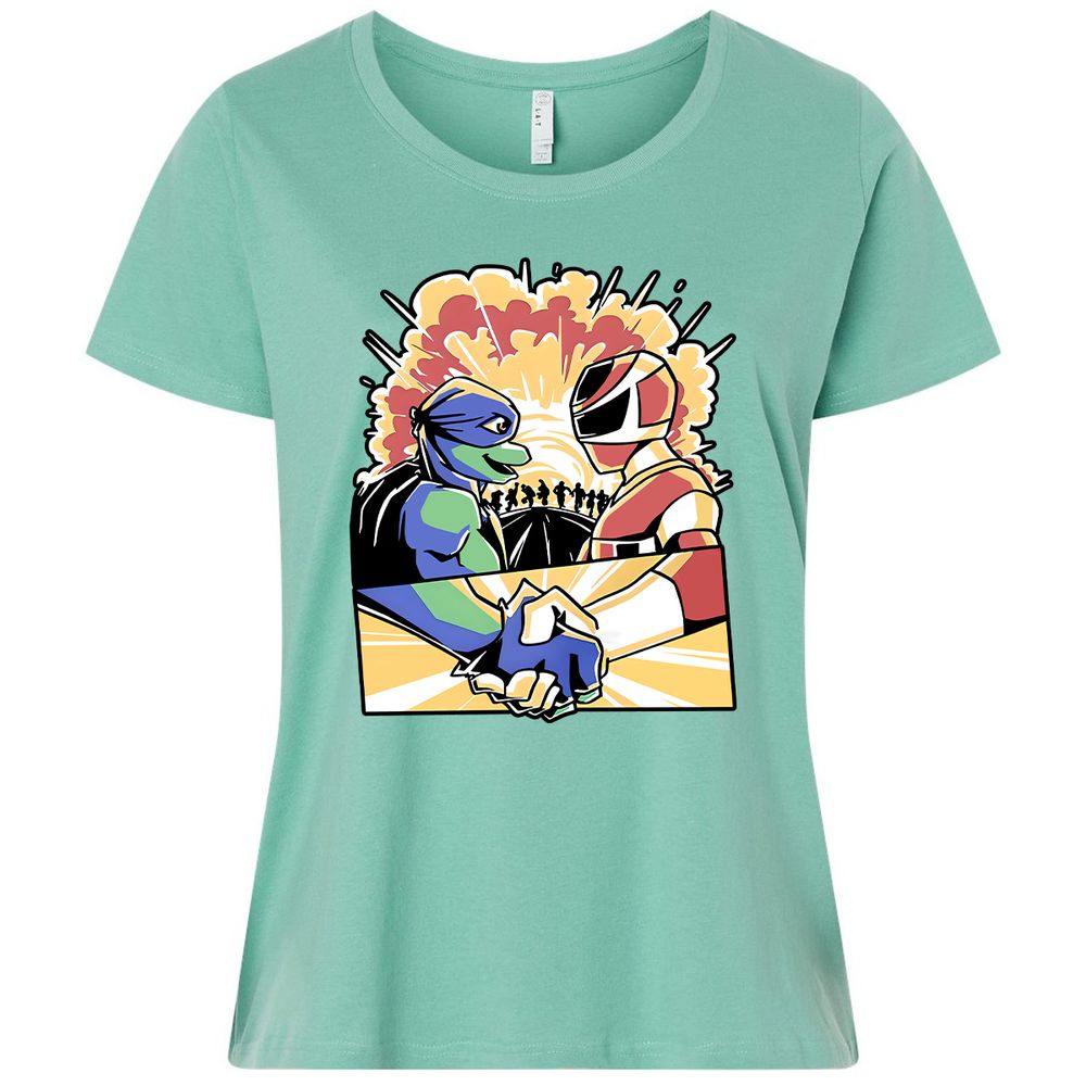 Ladies Curvy Jersey - 5B19X8EG - Saltwater - 7