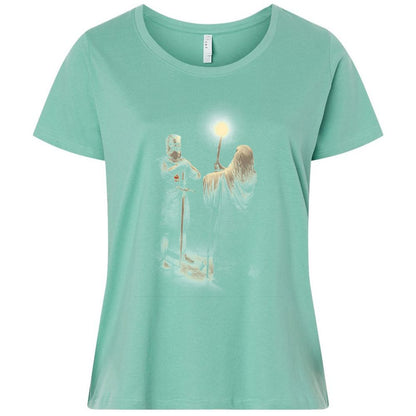 Ladies Curvy Jersey - CFJKN5RW - Saltwater - 7