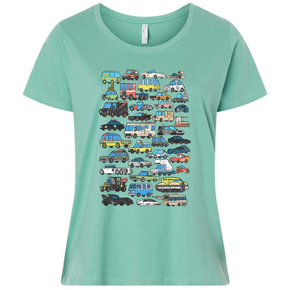 Ladies Curvy Jersey - ZN5178ZT - Saltwater - 7