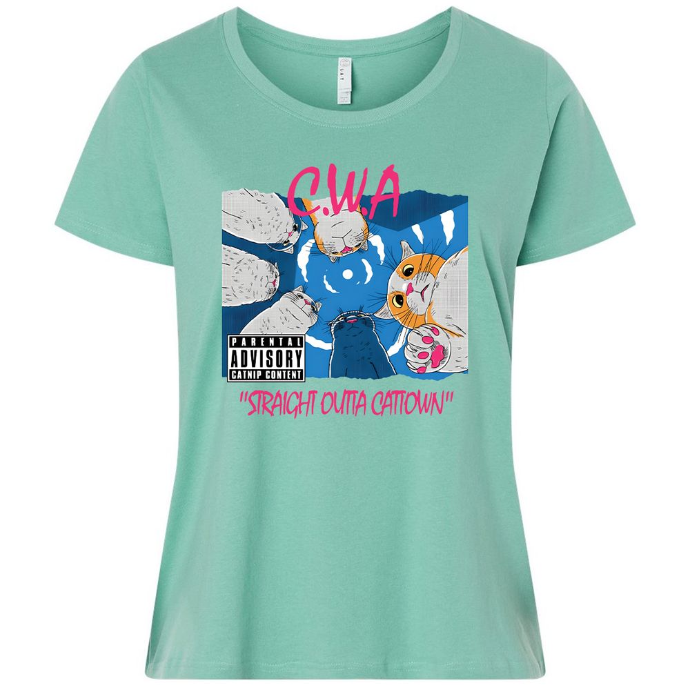 Ladies Curvy Jersey - H91JUU7X - Saltwater - 7