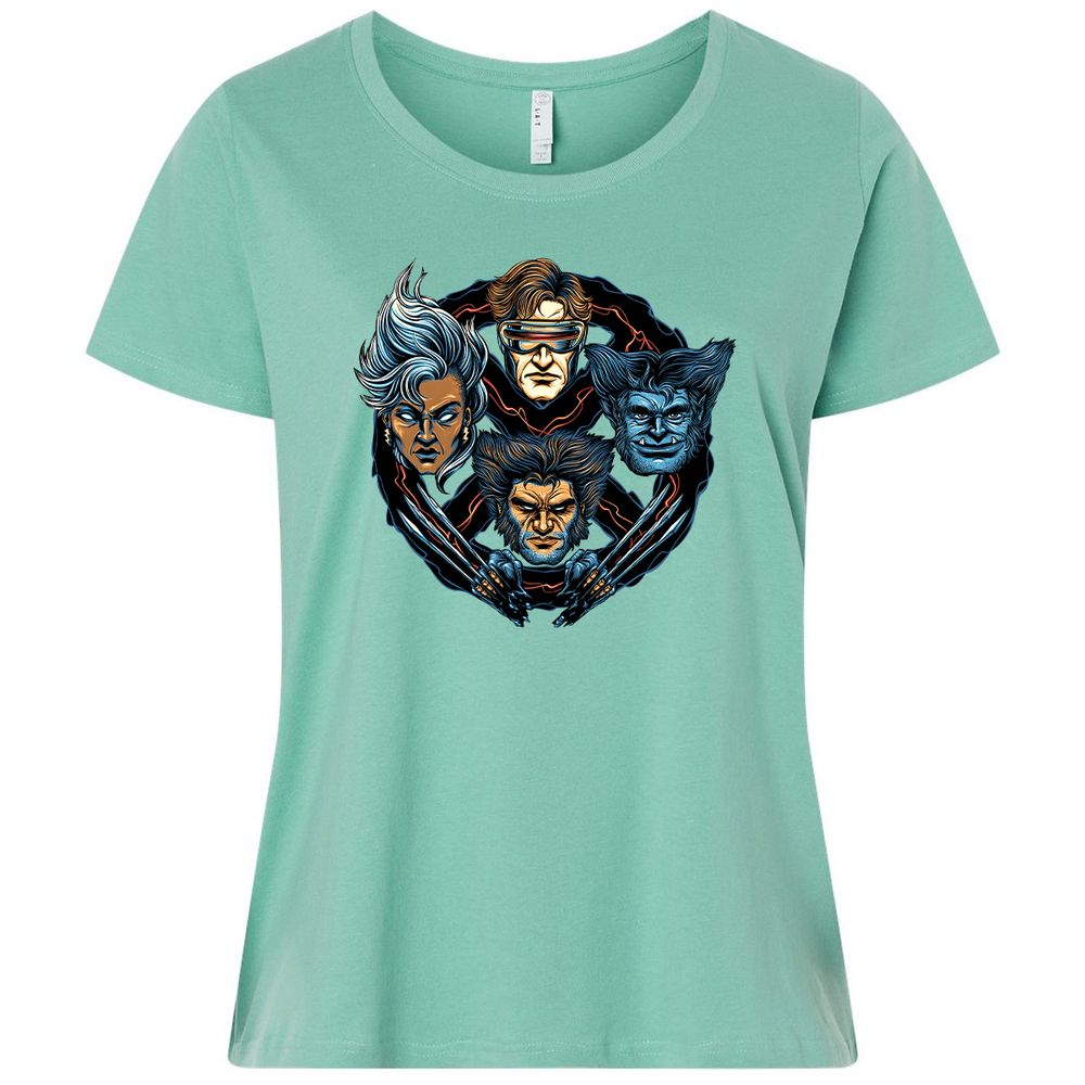 Ladies Curvy Jersey - 36ZT54XK - Saltwater - 7