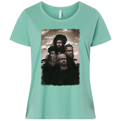 Ladies Curvy Jersey - 6FMKR3E9 - Saltwater - 7