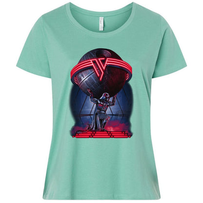 Ladies Curvy Jersey - 7YJQJN3B - Saltwater - 7