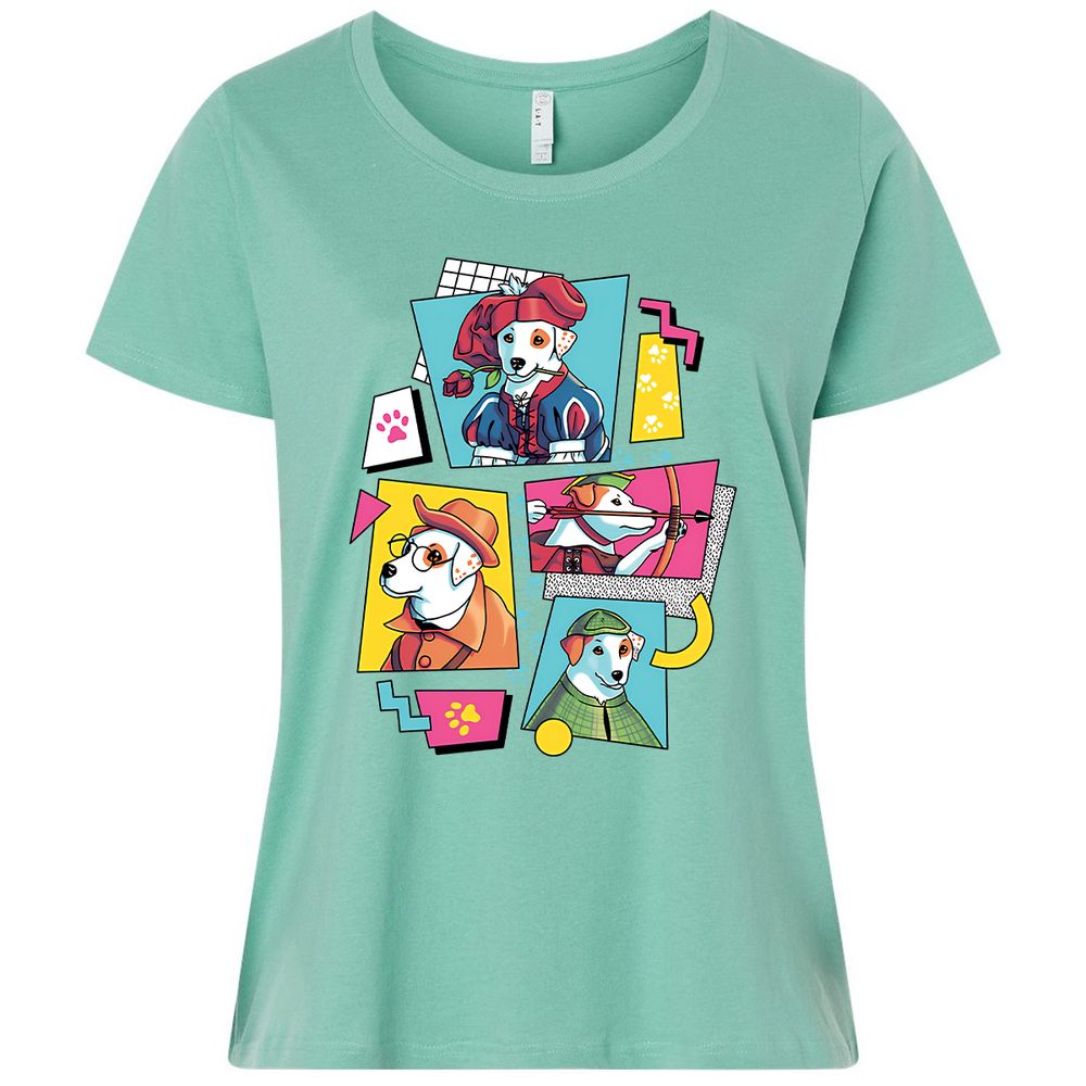 Ladies Curvy Jersey - 9WYRC8QH - Saltwater - 7