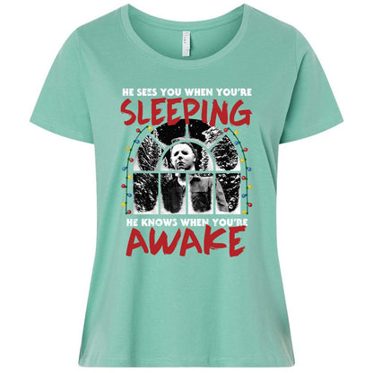 Ladies Curvy Jersey - ZWQM4UTT - Saltwater - 7