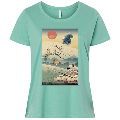 Ladies Curvy Jersey - QG4HWF9M - Saltwater - 7