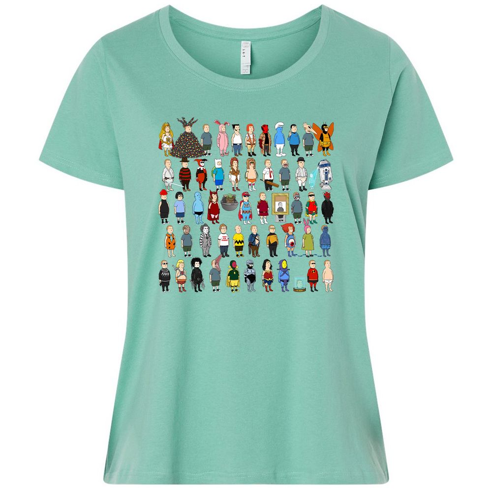 Ladies Curvy Jersey - JSDJCHQP - Saltwater - 7