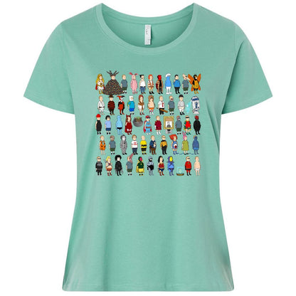 Ladies Curvy Jersey - JSDJCHQP - Saltwater - 7