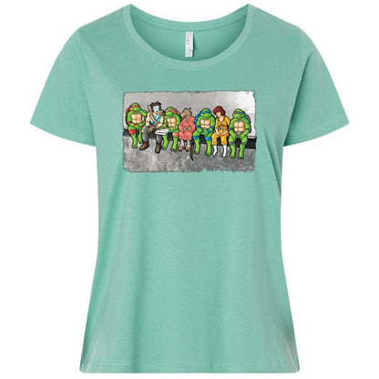 Ladies Curvy Jersey - NWA4XZVE - Saltwater - 7