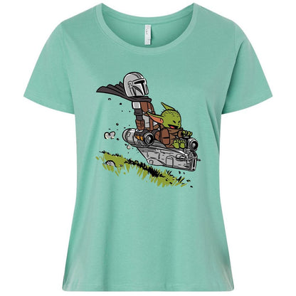 Ladies Curvy Jersey - GNPWDQ9U - Saltwater - 7