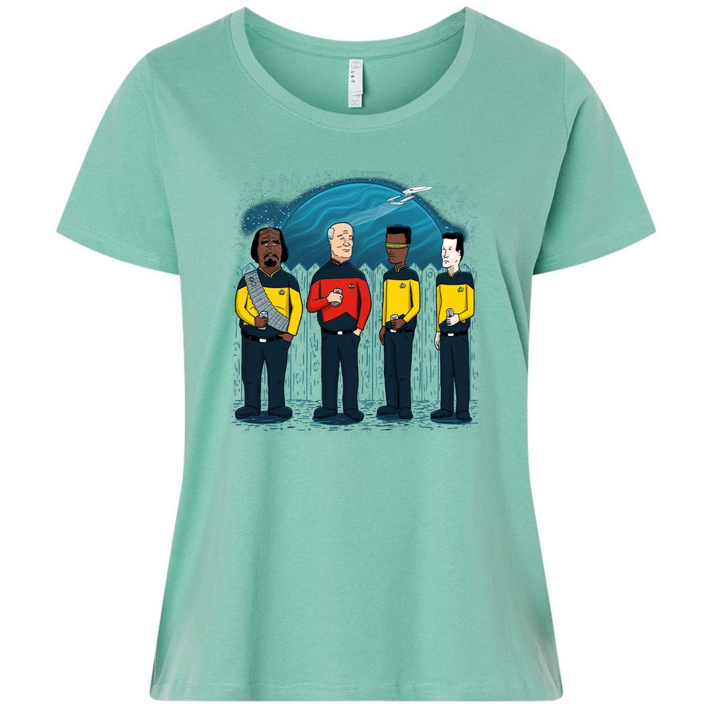 Ladies Curvy Jersey - E4N81BXW - Saltwater - 7