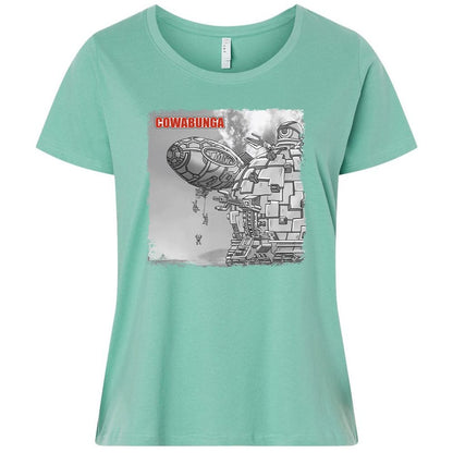 Ladies Curvy Jersey - 1AU3XS98 - Saltwater - 7