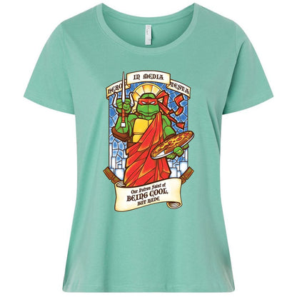 Ladies Curvy Jersey - XFQSZV4R - Saltwater - 7