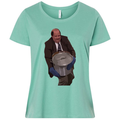 Ladies Curvy Jersey - 4QJ1G282 - Saltwater - 7