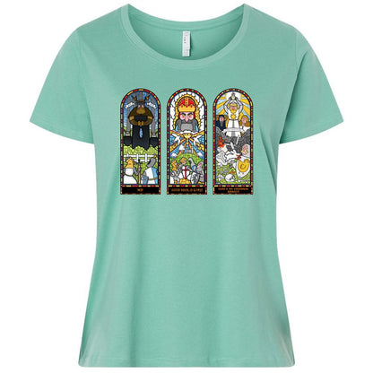 Ladies Curvy Jersey - ETBQ64FU - Saltwater - 7