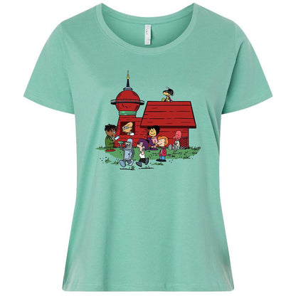 Ladies Curvy Jersey - VFUP49KJ - Saltwater - 7