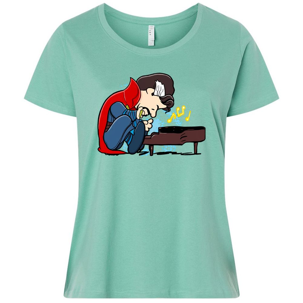 Ladies Curvy Jersey - 51Q7SAZK - Saltwater - 7