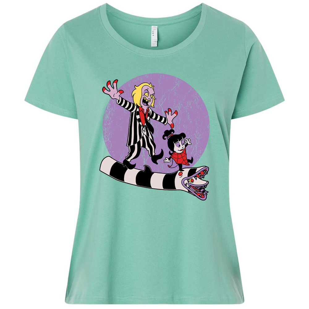 Ladies Curvy Jersey - 4EJG9HPJ - Saltwater - 7