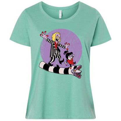 Ladies Curvy Jersey - 4EJG9HPJ - Saltwater - 7