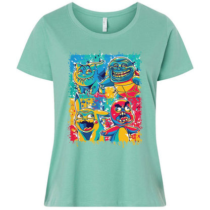 Ladies Curvy Jersey - J4YPTLZG - Saltwater - 7