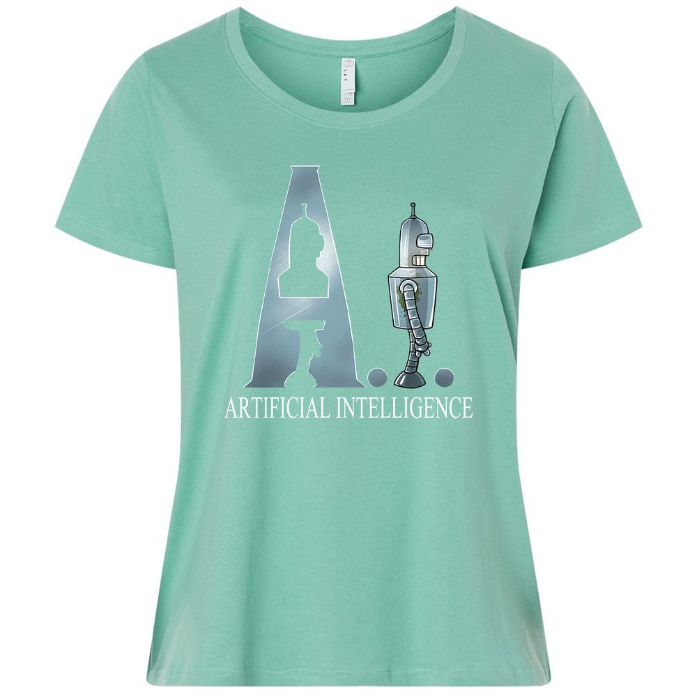 Ladies Curvy Jersey - 6RYAPB6U - Saltwater - 7