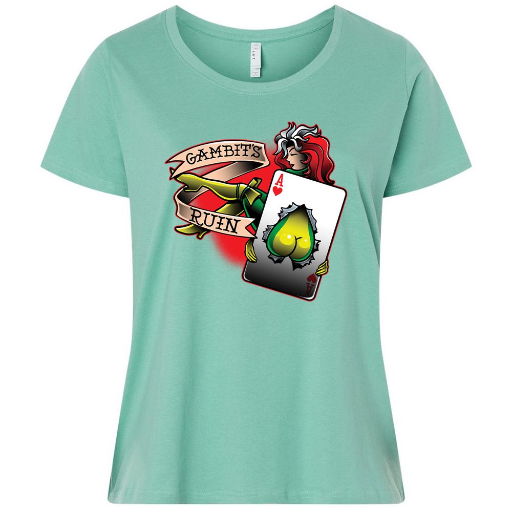 Ladies Curvy Jersey - WYU748Q3 - Saltwater - 7