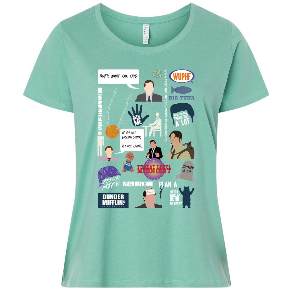 Ladies Curvy Jersey - HDEHQRV9 - Saltwater - 7