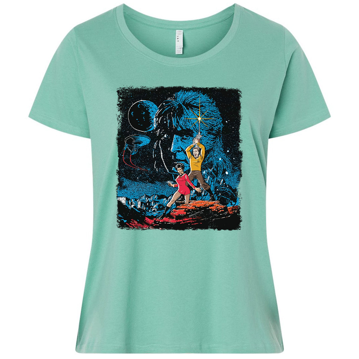 Ladies Curvy Jersey - HZYYU5DG - Saltwater - 7