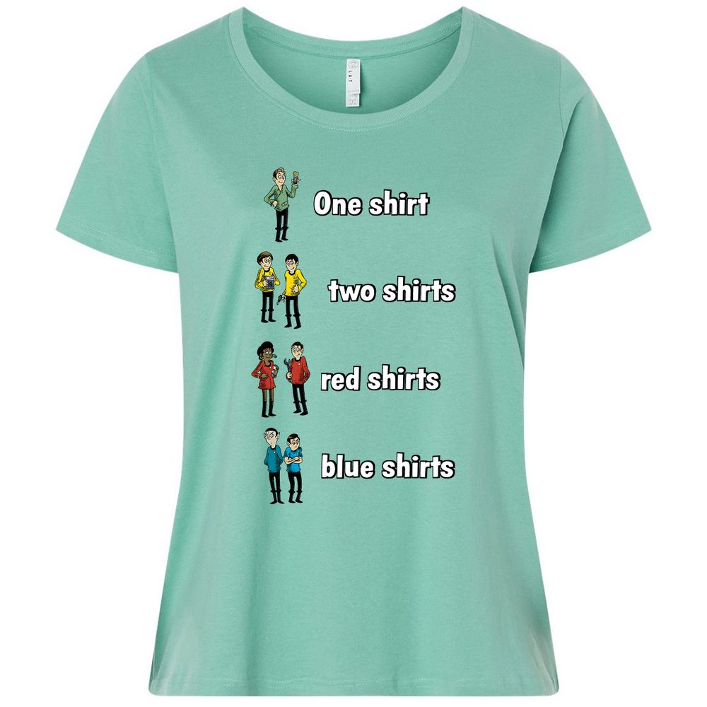 Ladies Curvy Jersey - VAUFHQ7T - Saltwater - 7