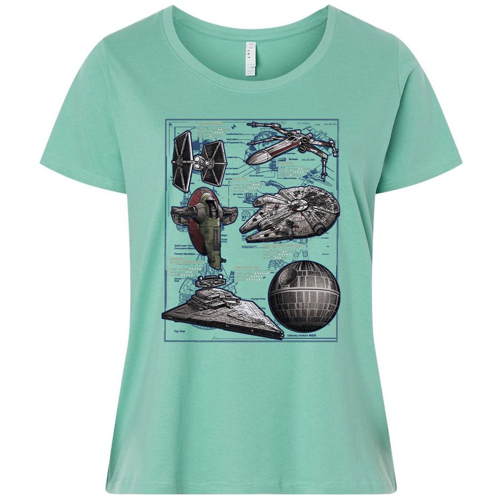 Ladies Curvy Jersey - 1MZXUVBV - Saltwater - 7