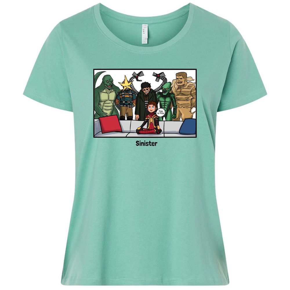 Ladies Curvy Jersey - YW68JHQE - Saltwater - 7