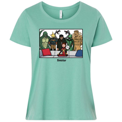 Ladies Curvy Jersey - YW68JHQE - Saltwater - 7