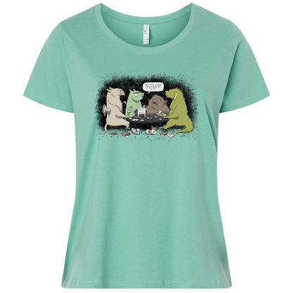 Ladies Curvy Jersey - BF8GTDBY - Saltwater - 7