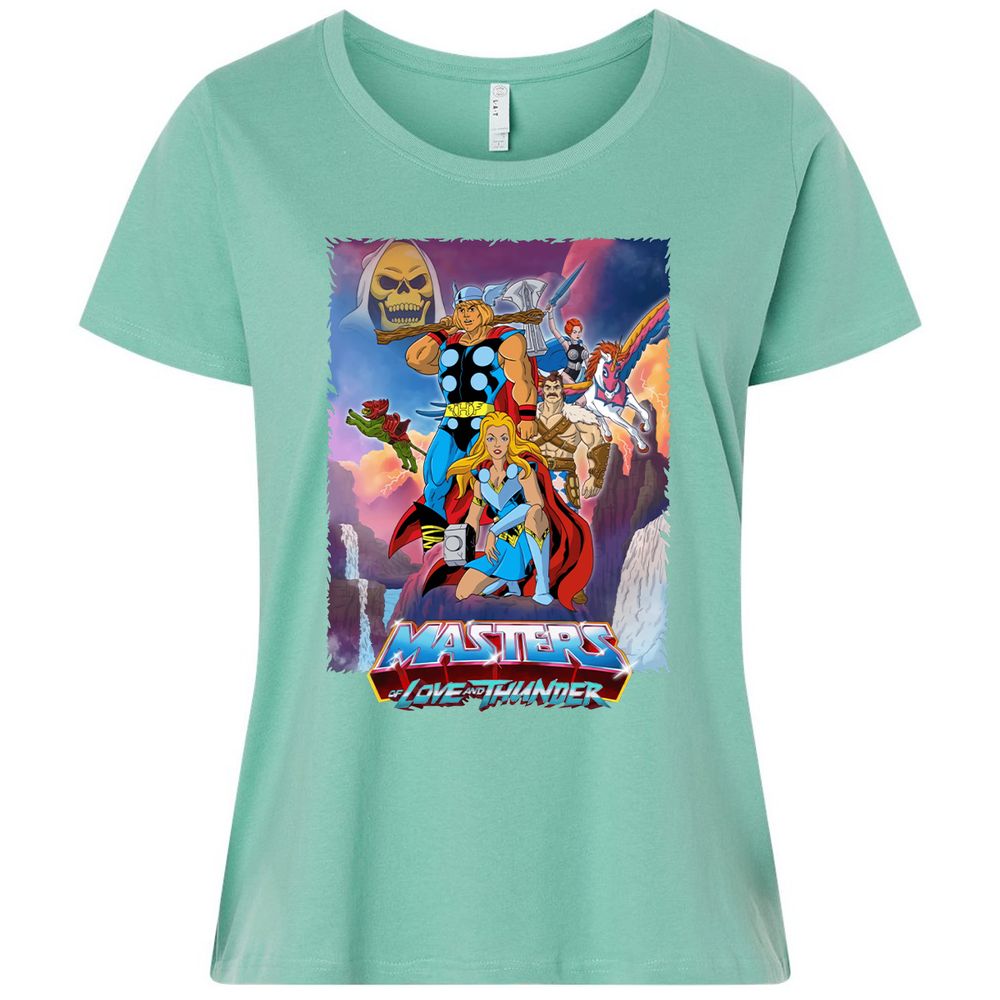 Ladies Curvy Jersey - 9GNTB4T1 - Saltwater - 7