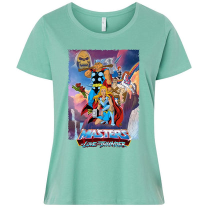 Ladies Curvy Jersey - 9GNTB4T1 - Saltwater - 7