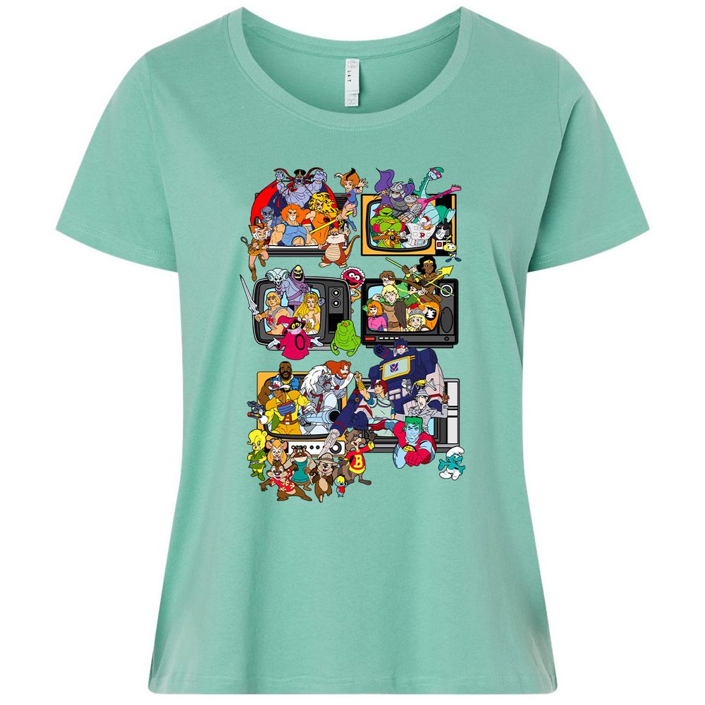 Ladies Curvy Jersey - 6A4FBN7Q - Saltwater - 7