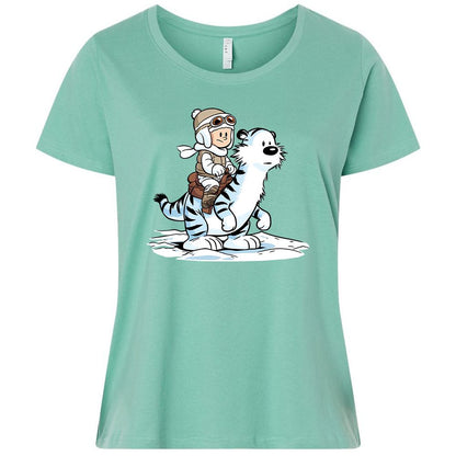 Ladies Curvy Jersey - LWYL9PGF - Saltwater - 7