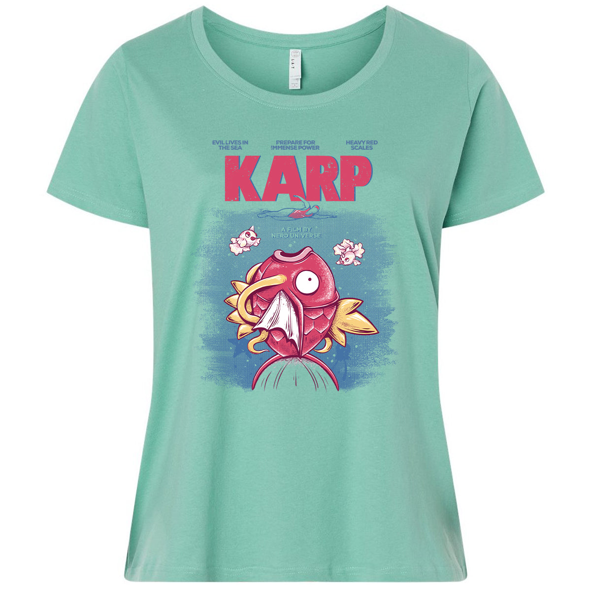 Ladies Curvy Jersey - G4WTNXFJ - Saltwater - 7