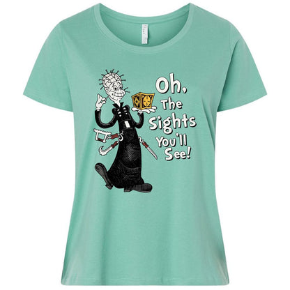 Ladies Curvy Jersey - 674J95ZC - Saltwater - 7