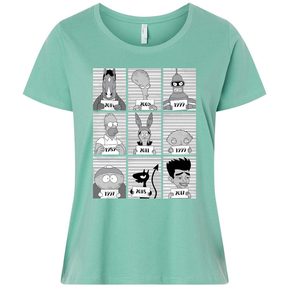 Ladies Curvy Jersey - 3JNDMLU2 - Saltwater - 7