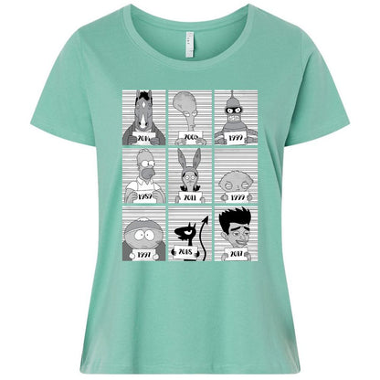 Ladies Curvy Jersey - 3JNDMLU2 - Saltwater - 7