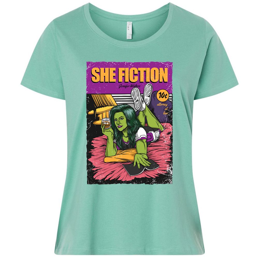 Ladies Curvy Jersey - 6D99RCWL - Saltwater - 7