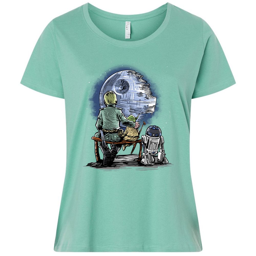 Ladies Curvy Jersey - 32UDQ7VE - Saltwater - 7