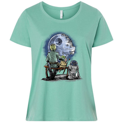 Ladies Curvy Jersey - 32UDQ7VE - Saltwater - 7