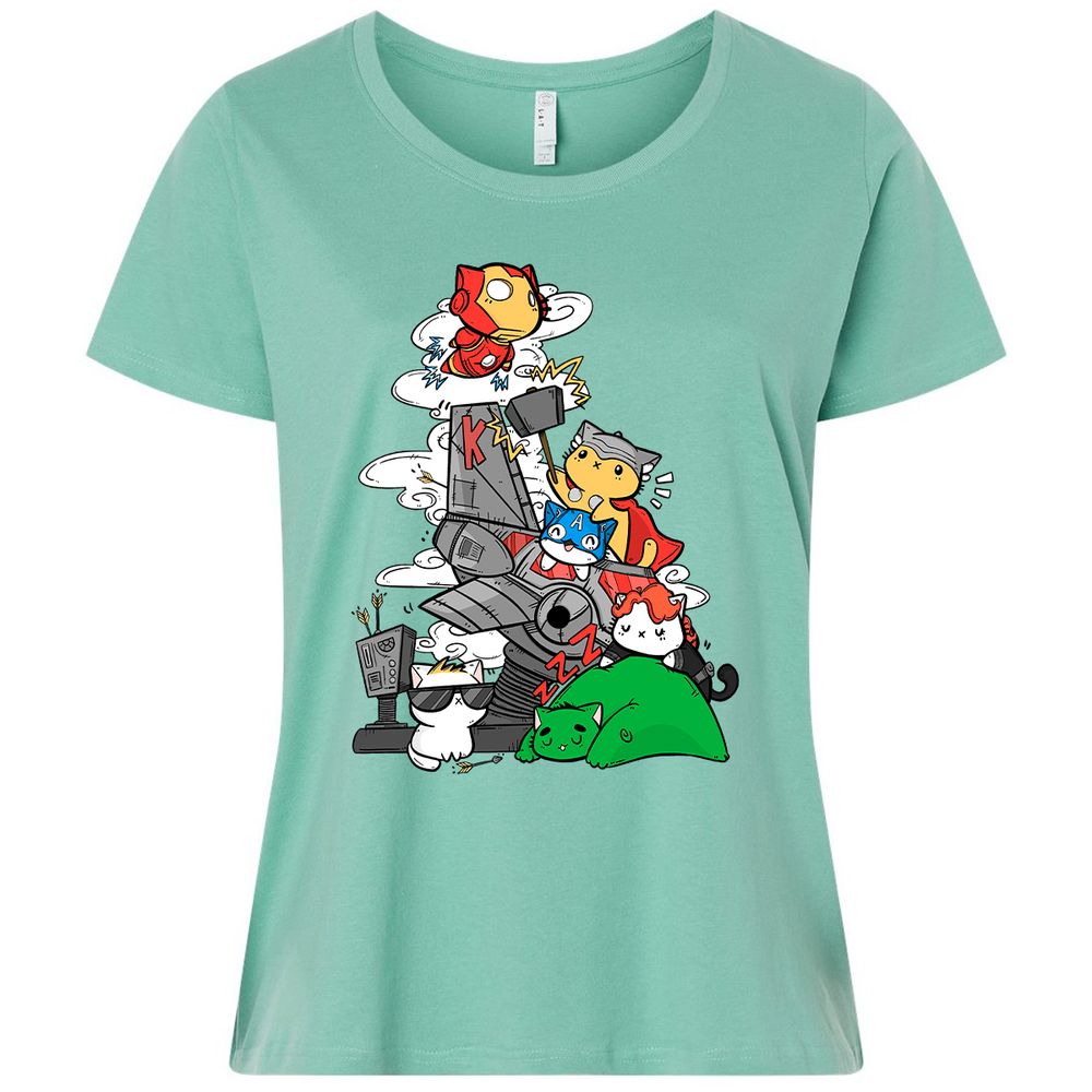 Ladies Curvy Jersey - PY578XQG - Saltwater - 7